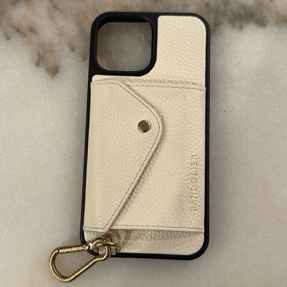 iPhone 13 Pro Max bandolier phone case with hook